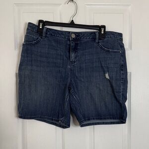 Simply Vera Vera Wang Dark Blue Jean Shorts